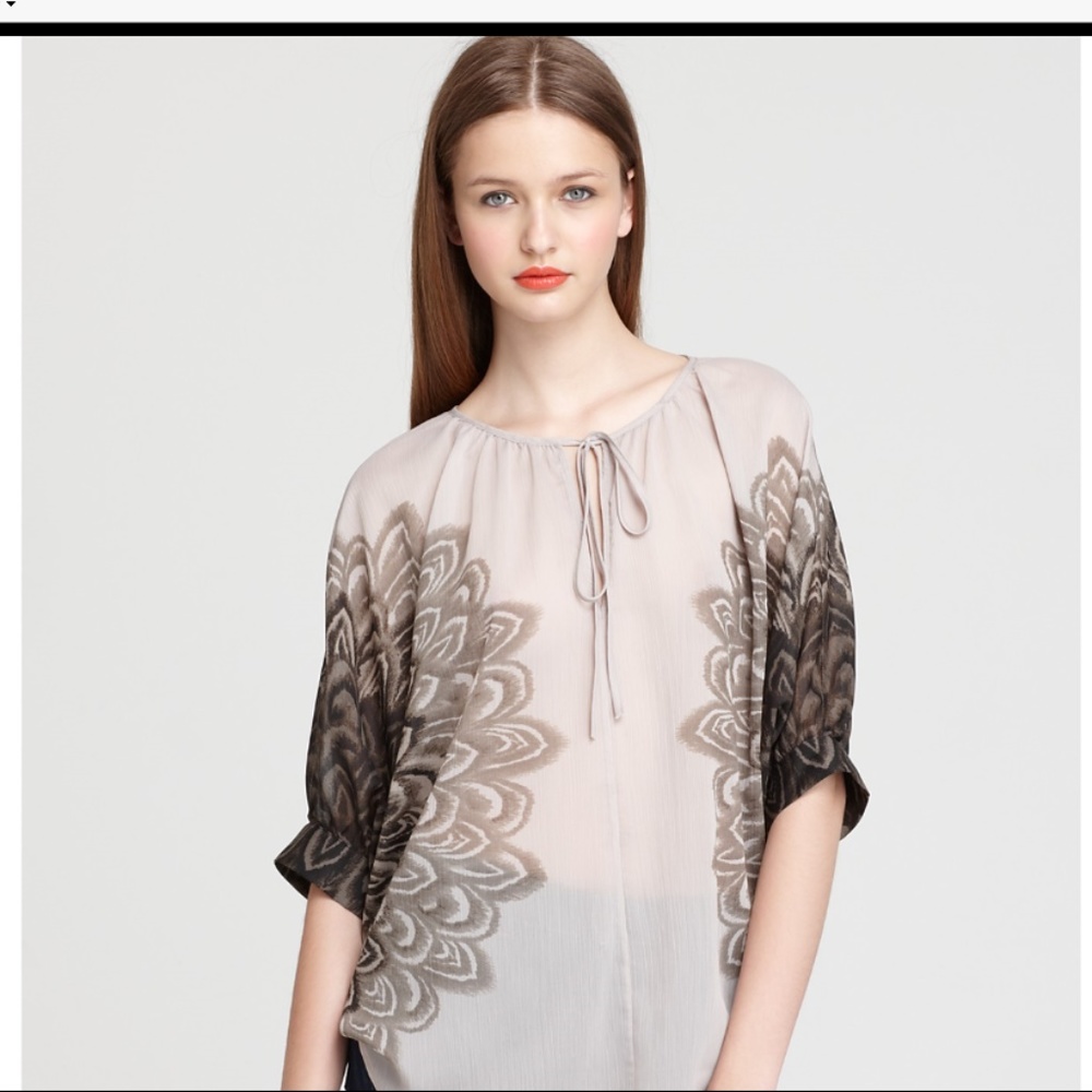 BCBGMAXAZRIA  Fiona Poet Sleeve Printed